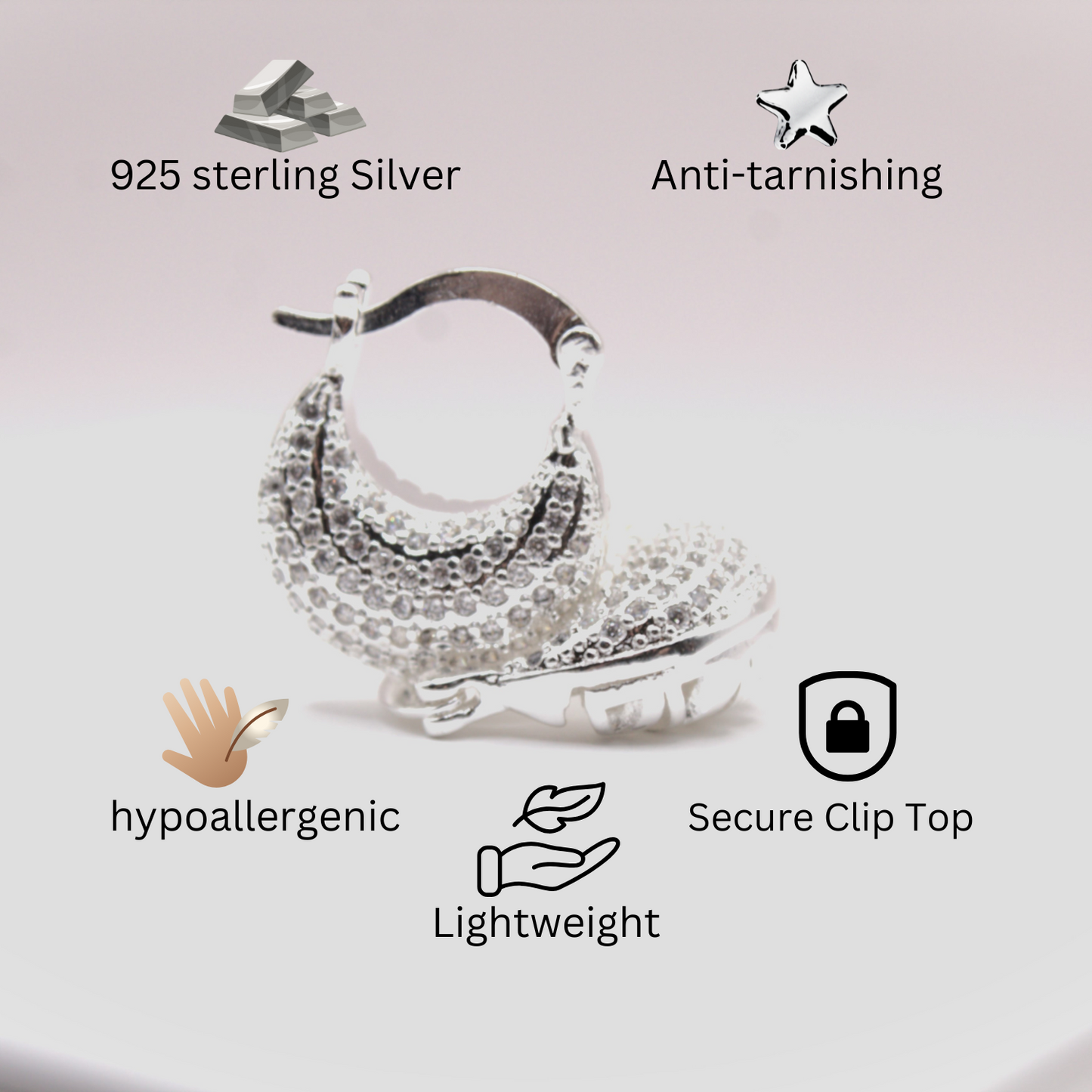 Stud Earrings “Solitario”